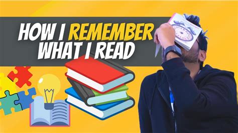 How To Remember What You Read 5 Tips To Remember What You Read Youtube