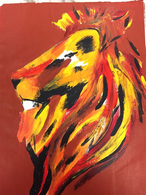 Lion Painting Acrylic Abstract Lion Painting Acrylic Lion Painting