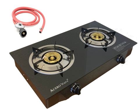 Double 2 Burner Propane Gas Stove Portable Cooker Camp Stove Table Top