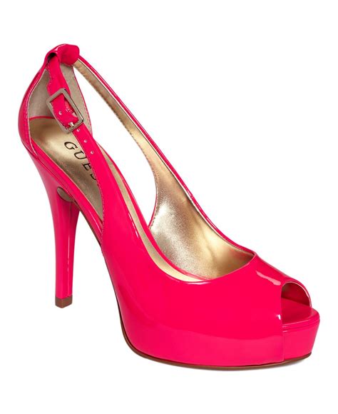 Hot Pink Women Shoes Heels Platform Pumps