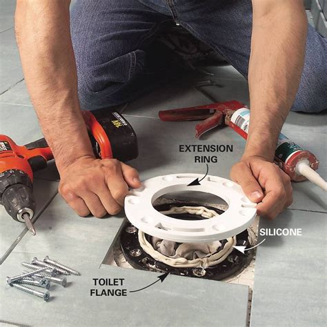 How To Install A Toilet Flange On Concrete