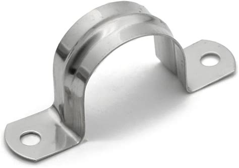Stainless Steel Rigid Two Hole Conduit Strap Pipe Strap Clamp Mm