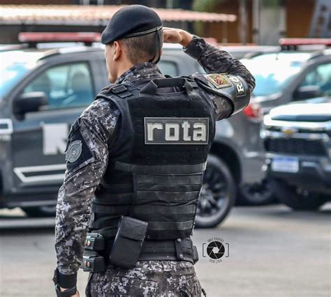 War In Brazil Brazilian Rota Officer Before Leaving For Patrol Security Forces Wage War