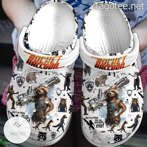 Rocket Raccoon Crocs Clogs Tagotee