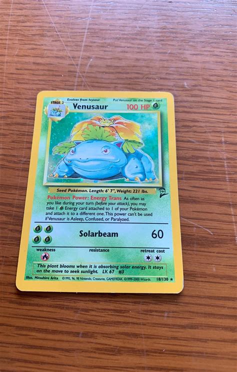 Jump to navigationjump to search. Venusaur bass set 2 Holo used conditions Has one small ...