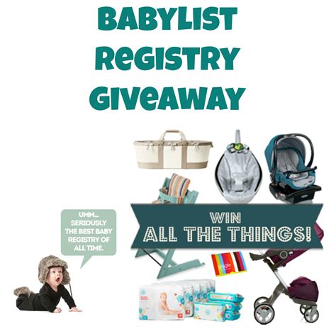 BabyList Registry wants you to win - Savvy Sassy Moms
