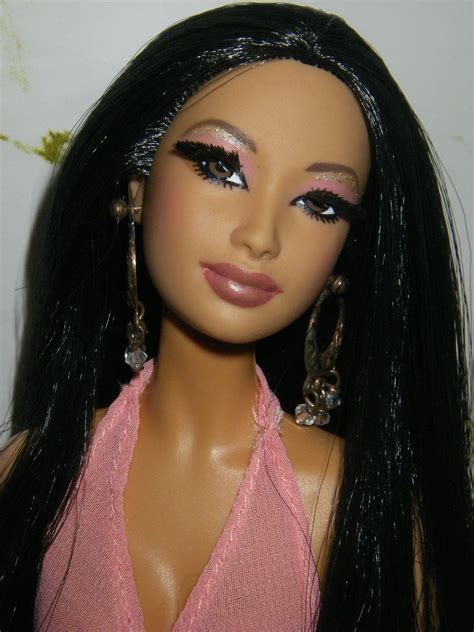 kimora lee simons kimora lee simmons black barbie vintage barbie faces chokers makeup