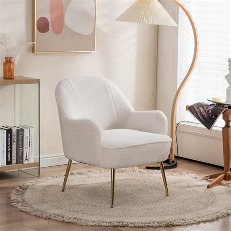 Modern Soft Fabric Living Room Chair Velvet Material Ergonomics Accent