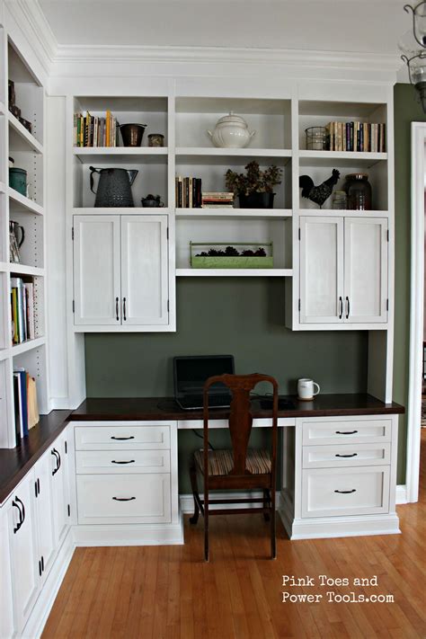 A Diy Girl With A Blog Bookshelves Built In Home Office Furniture