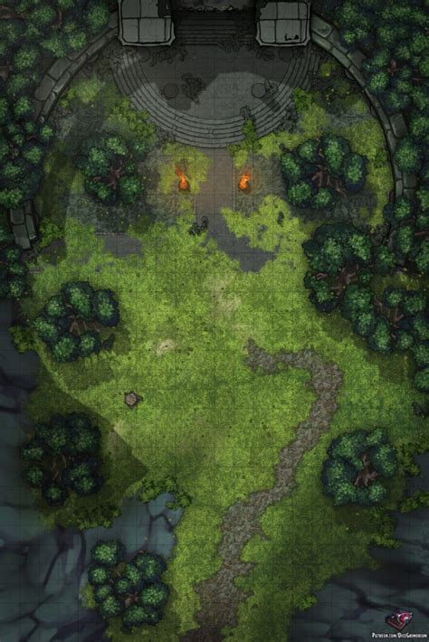 Forest Dungeon Entrance Dandd Map For Roll20 And Tabletop Dice Grimorium