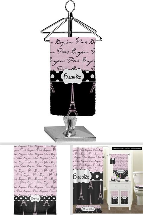 Paris Bonjour And Eiffel Tower Finger Tip Towel Full Print