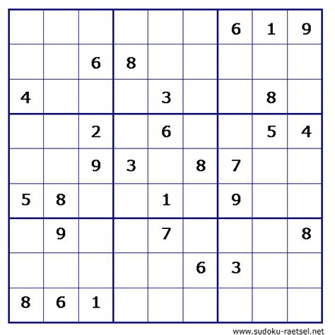 Geben sie die vorgegebenen zahlen in die felder ein und drücken den button lösen. Sudoku leicht Online & zum Ausdrucken | Sudoku-Raetsel.net