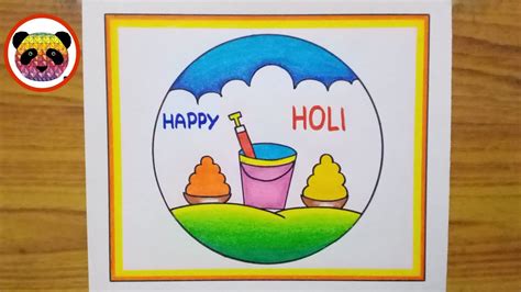 Holi Drawing Holi Drawing Easy Holi Special Drawing Happy Holi