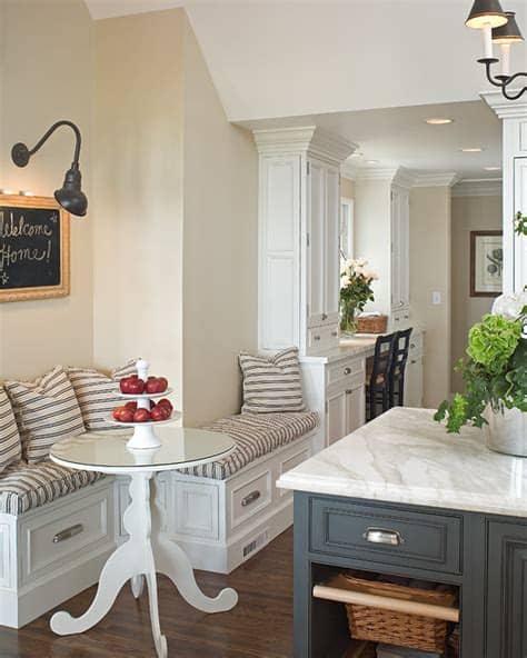 Banquettes allow you to create a room within a room. Built In Banquette - Transitional - kitchen - Curtis and ...