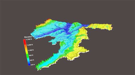 Elevation Model Of Wallkill Watershed Nj 3d Model By Mclane