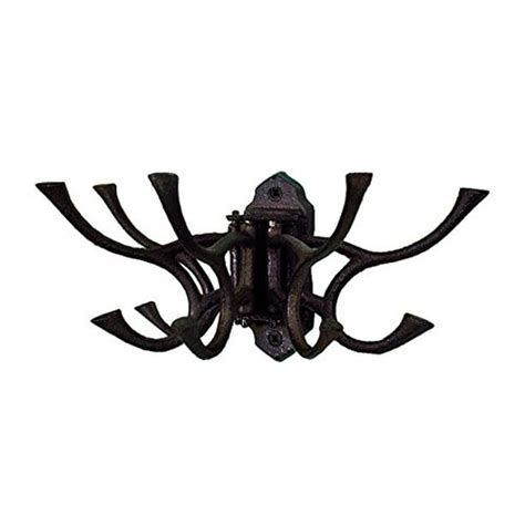 Ctw 520010 Decorative Cast Iron Hinged Wall Mount Hook Hang Jewelry