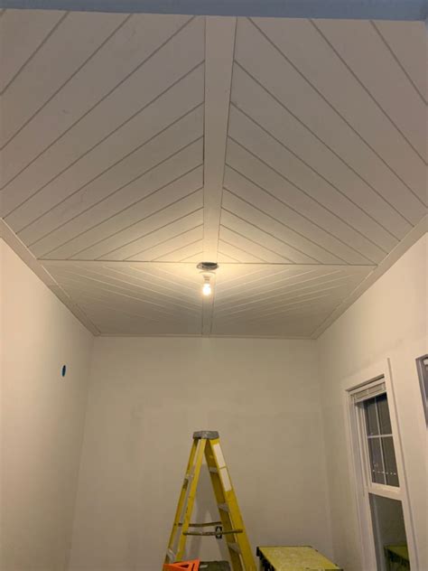 Ceiling Remodel Shiplap Ceiling Basement Pool Pool House Accent