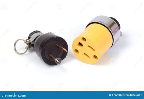 Electric Pin And Plug Stock Image Image Of Join Isolated 57929363