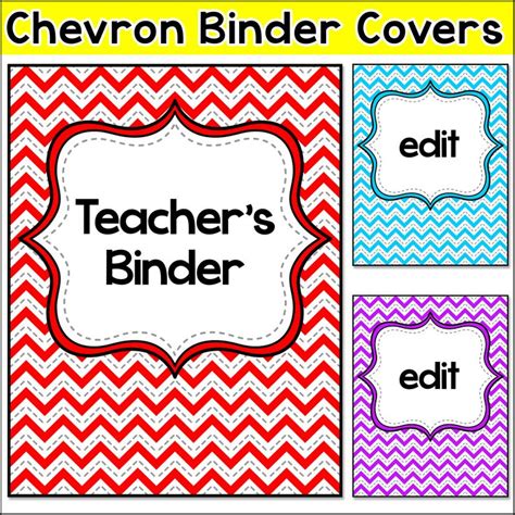 Teacher Binder Cover Templates