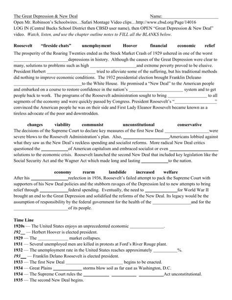 The great depression was the worst economic downturn in the history of the industrialized world, lasting from 1929 to 1939. 31 Great Depression Worksheet High School - Notutahituq Worksheet Information