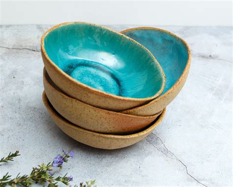 Handmade Pottery Bowl Set Ceramic Bowls For Soup Pasta Etsy