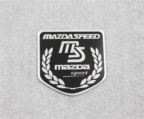 Side Rear Decal Mazdaspeed Emblem Badge Sticker For Mazda Racing Sport