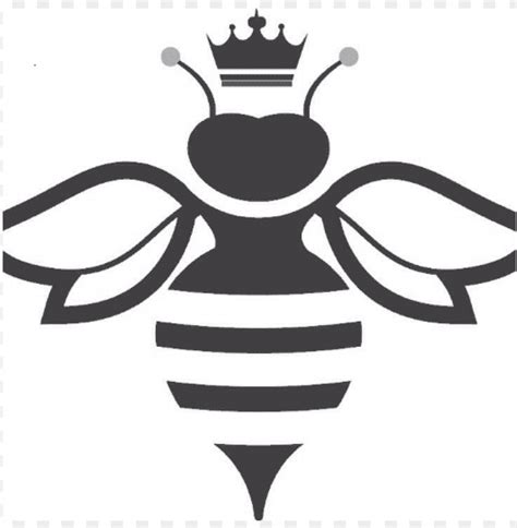 Queen Bee Clipart Black And White PNG Transparent With Clear Background ID TOPpng