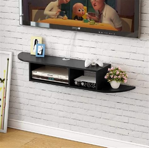 Buy Wood Floating Tv Stand Wall Ed Media Console Entertainment Storage