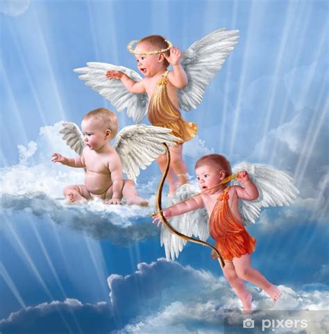 Fotomural Bebé Cupido Con Alas De ángel Pixerses