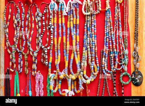 Colorful Of Ghana Style Souvenirs Stock Photo Alamy