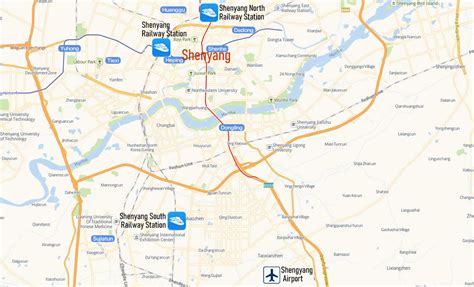 Shenyang Railway Station Map Location Address