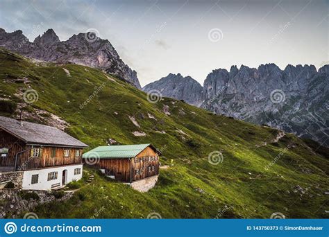 View From Gruttenhuette An Alpine Hut On Wilder Kaiser Mountains