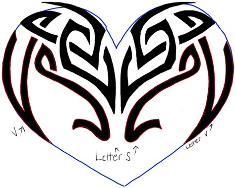 How To Draw A Tribal Heart Tattoo Design With Easy Step By Step Drawing