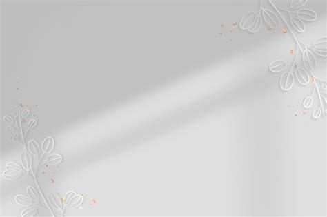 Free Vector Silver Floral Background