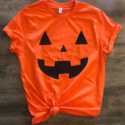 Jack O Lantern Unisex Short Sleeve Shirt Pumpkin Shirt Halloween