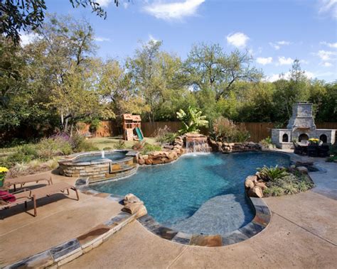 Freeform Pool Designs Mckinney Frisco Dallas Swimming Pool And Hot