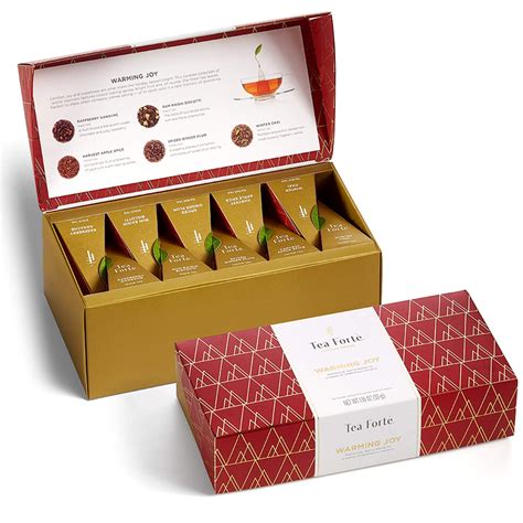 Tea Forte Warming Joy Petite Presentation Box Tea Sampler T Set