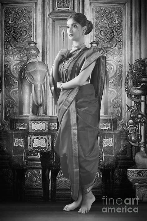 Portrait Of Traditional Indian Woman Photograph By Kiran Joshi Pixels
