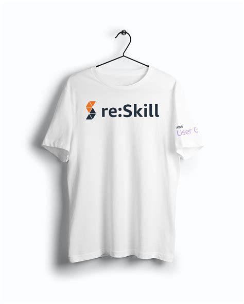 AWS reSkill Half Sleeve Unisex T-Shirt - CrazyMonk