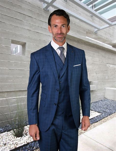 Mens Indigo Blue Suit Walkworthy Menswear