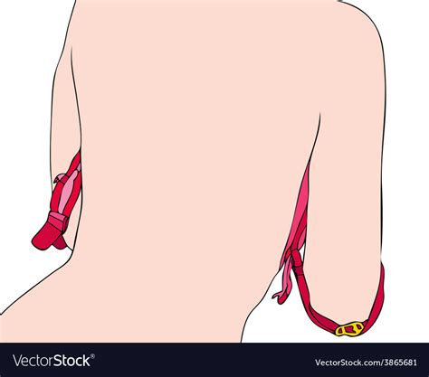 A Woman While She Removes Her Bra Royalty Free Vector Image