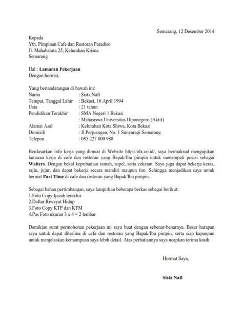 Contoh surat lamaran kerja yang baik dan benar, fresh graduate, hotel, pabrik, guru, rumah sakit, toko, bank, alfamart atau indomart, bahasa inggris, dll. Contoh Surat Lamaran Kerja Bidan Di Klinik Dokter - Info ...