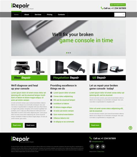 Computers Website Template 49670