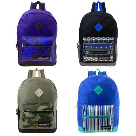 This 17 Kids Wholesale Backpack Comes In 4 Assorted Colors Equipped