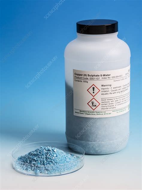 Copper Ii Sulphate Pentahydrate Stock Image C0284192 Science