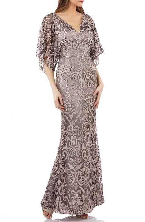Js Collections Embroidered Lace Evening Dress Nordstrom