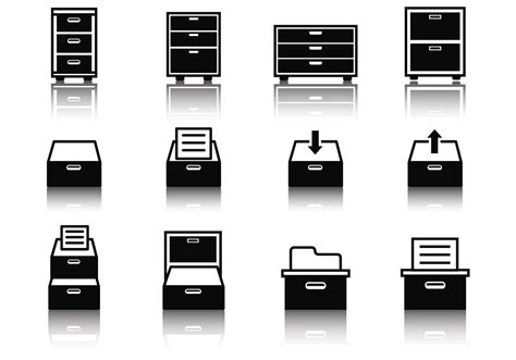 Free File Cabinet Icons Vector Download Free Vector Art Stock