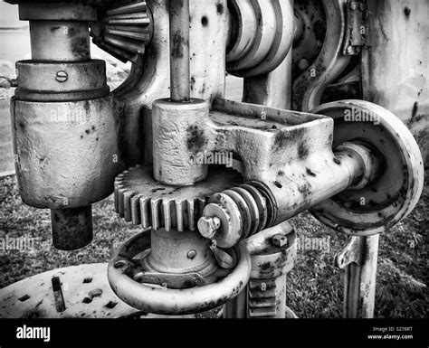 Detail Of Old Machinery Stock Photo Alamy