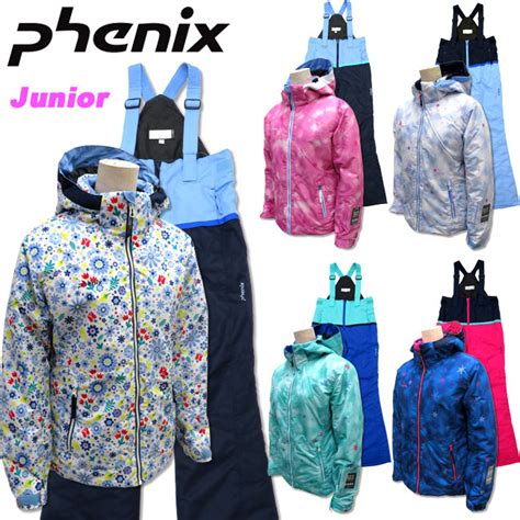 Phenix ジュニア Girls スキーウェア上下セット 140cm150cm160cm フェニックスps9h22p90