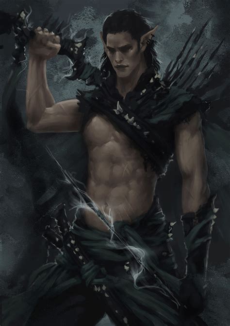 Men In Fantasy Art — Dark Elf Warrior Concept 3 By Arsinoes